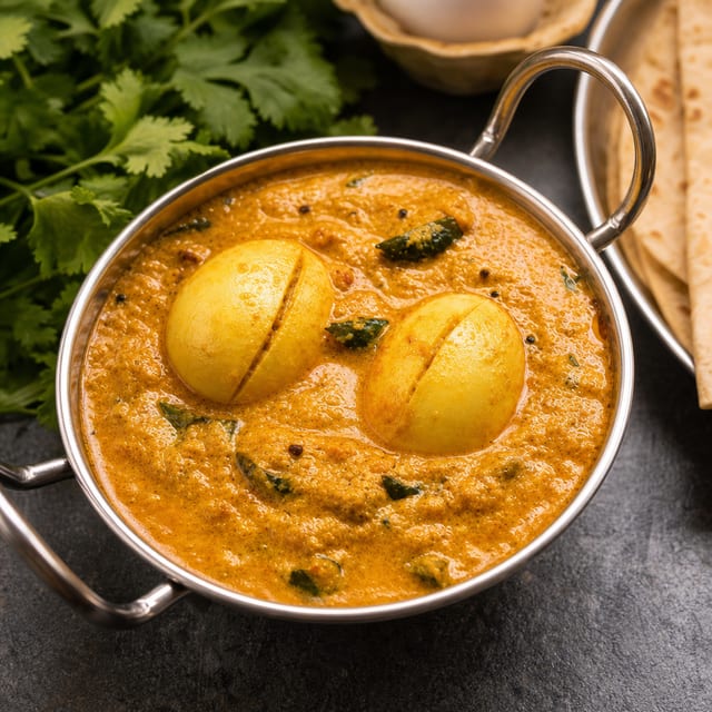 Egg Coconut Korma - South Indian style.