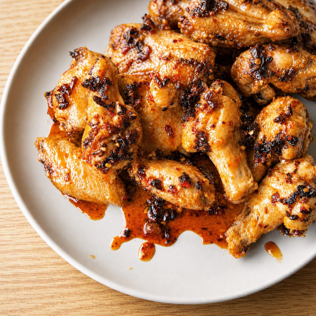Chilli Oil Masala Wings (6) -Halal.