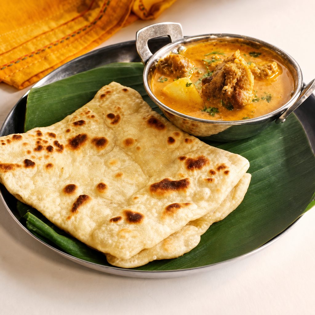 Ceylon Paratha w/ Chicken curry - Non Vegan copy.