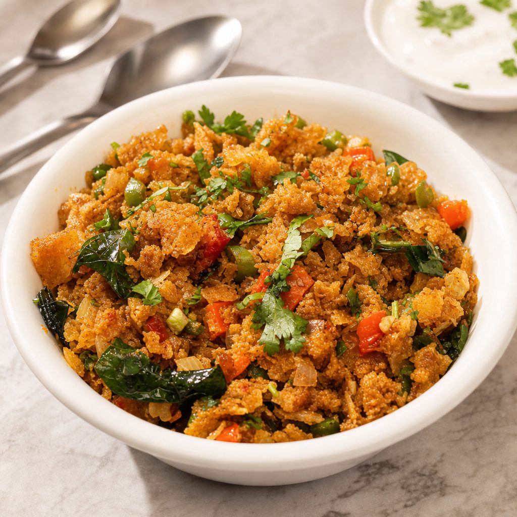 Mutton Kothu (Halal) - Non Vegan.
