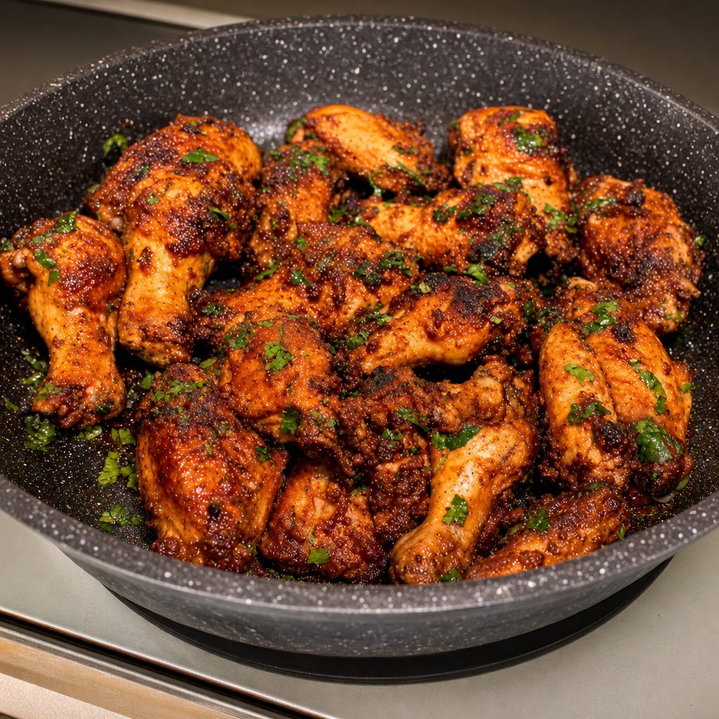 Tomato Basil Wings (6) -Halal.