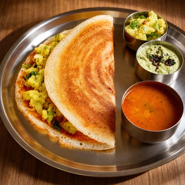 Mysore Masala Dosa - Vegan, Gluten free.