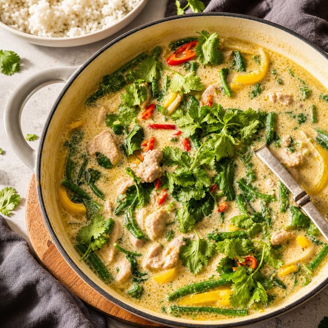 Lamb Green Curry (Halal).