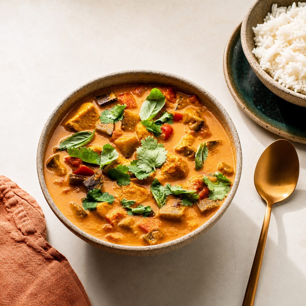 Beef Red Curry (Halal).