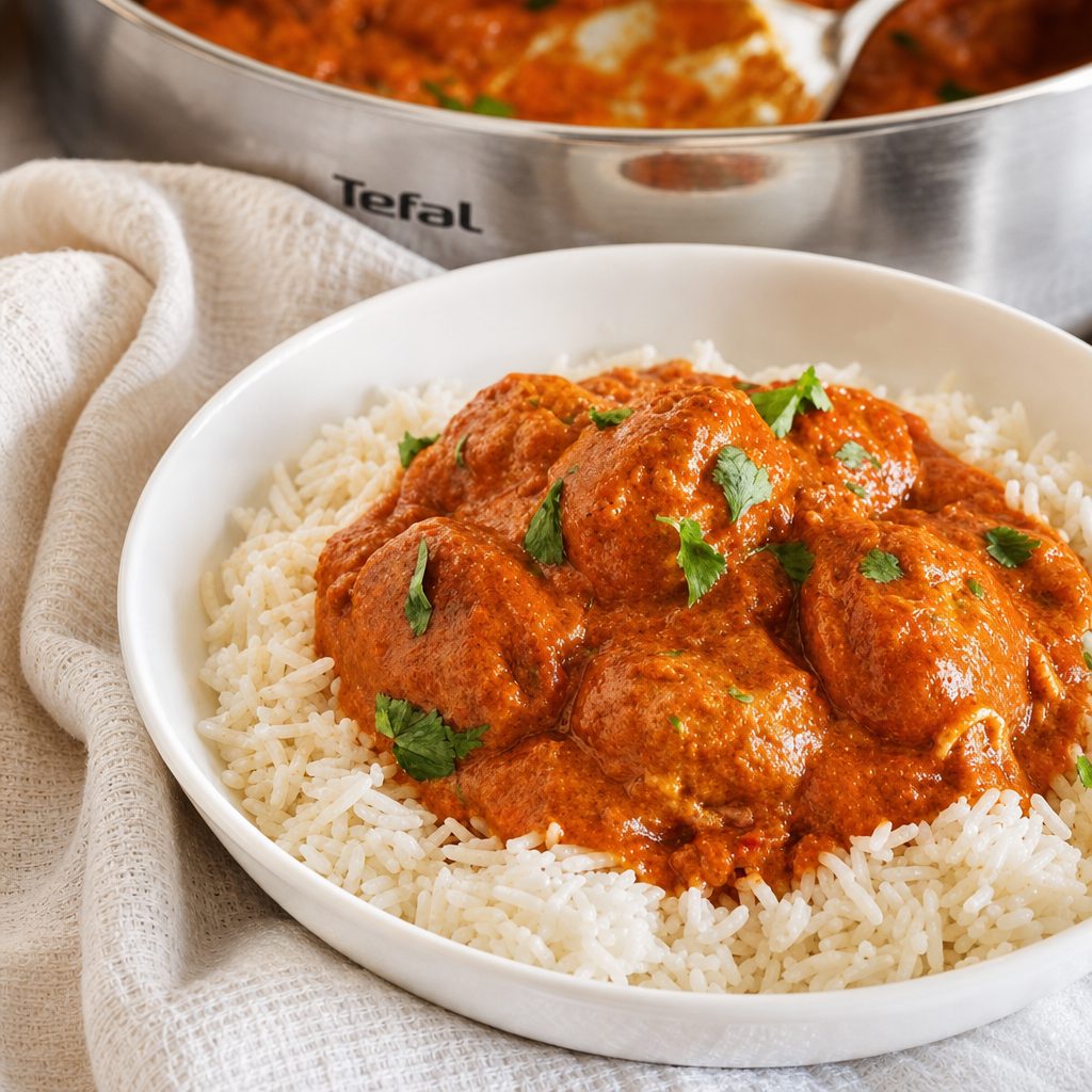 Beef Meatball Tikka masala (Halal).
