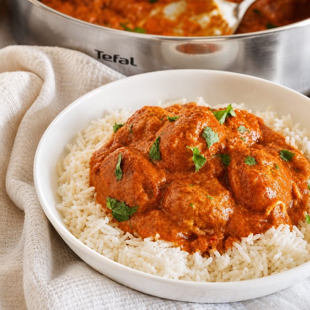 Beef Meatball Tikka masala (Halal).