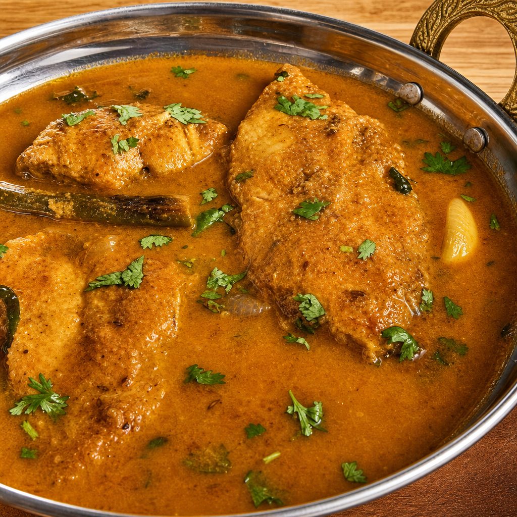 Fish Vindaloo (HOT) - (Flounder fillet).