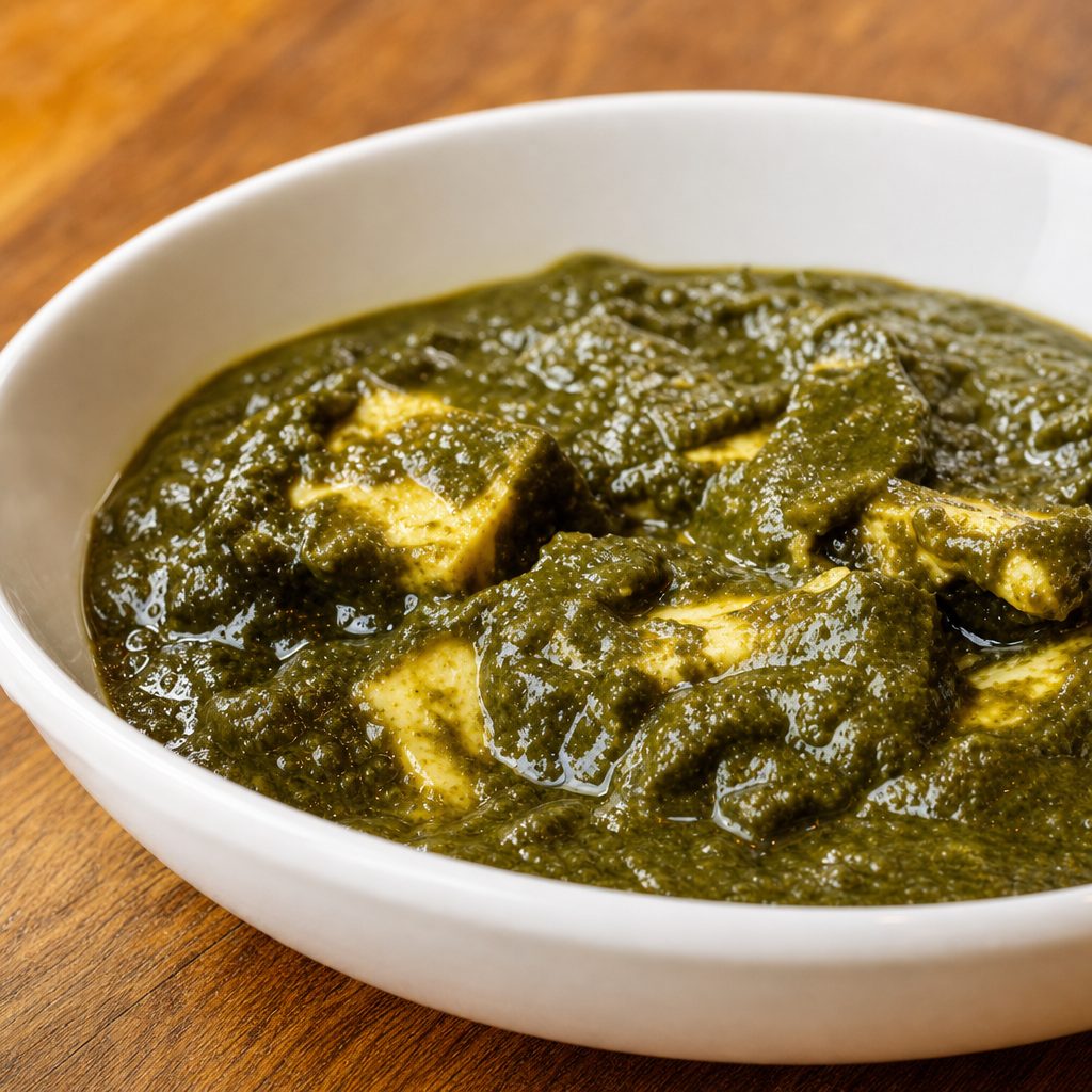 Saag Paneer - (Non Vegan, Vegetarian, Gluten-Free).