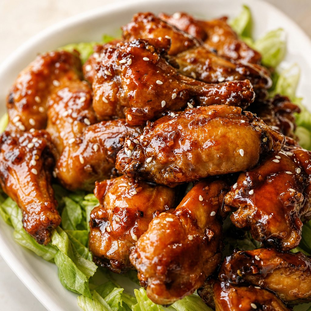 Honey Garlic Wings (6) -Halal.