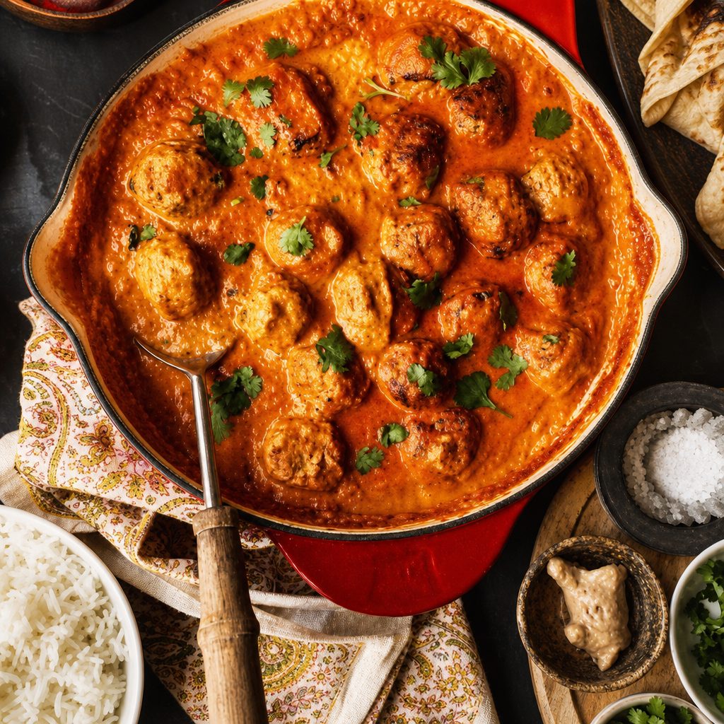 Chicken meatball Tikka - Halal, Gluten free.