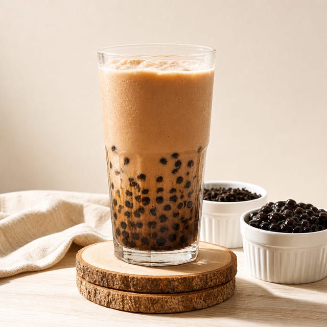 Brown sugar Bubble Tea AKA Brown sugar Boba.