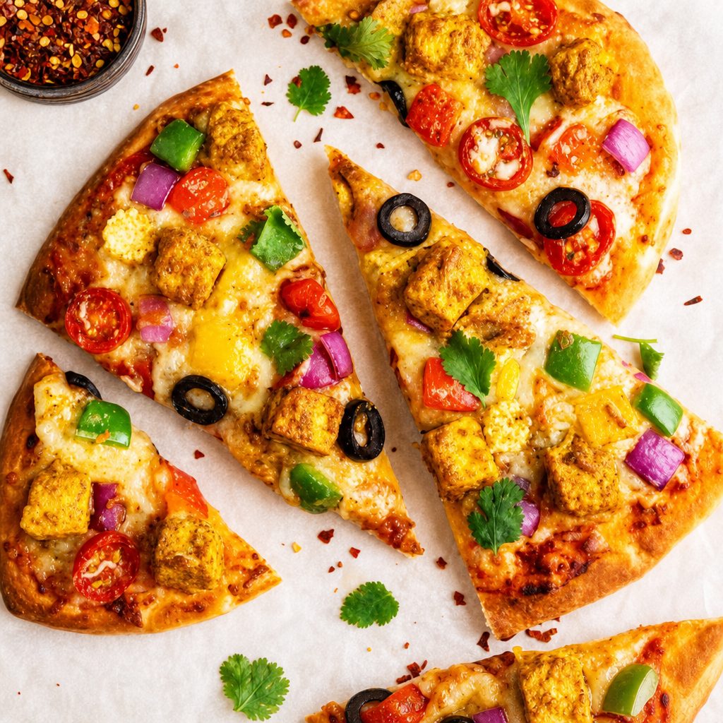Tandoor Paneer Pizza.