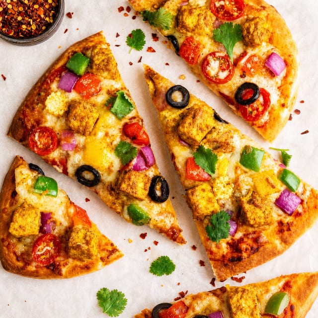 Tandoor Paneer Pizza.