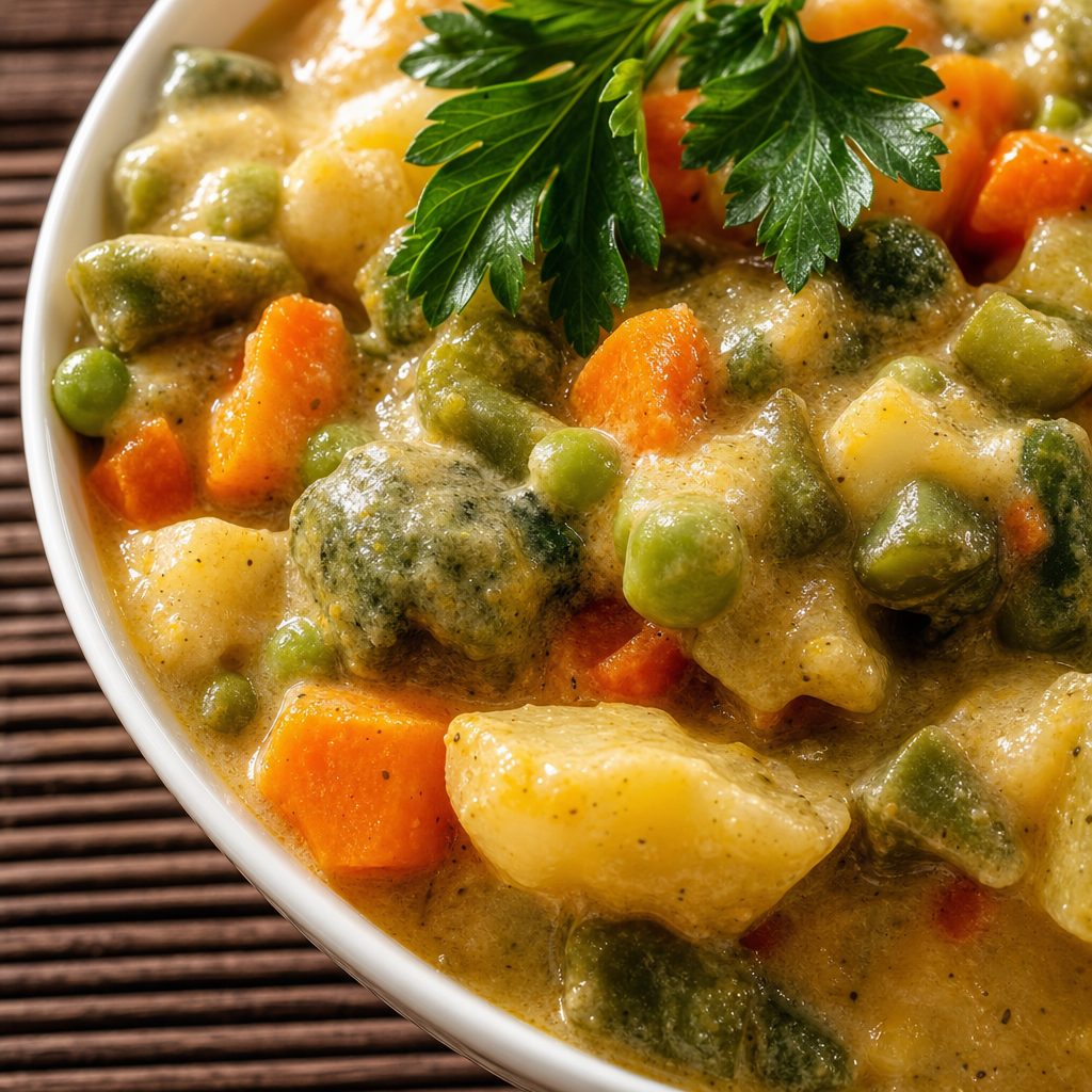 Veg Coconut Korma – South Indian Style (Vegan, Gluten free).