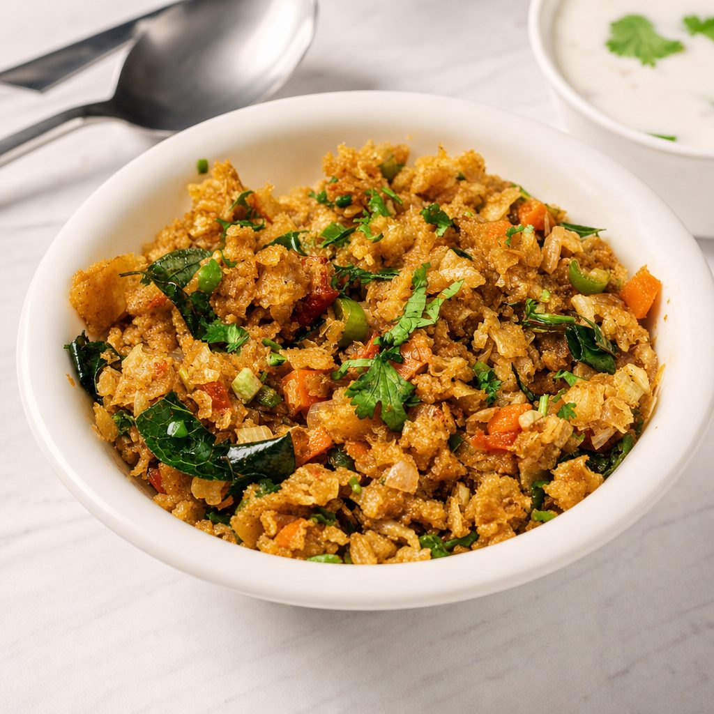 Chicken Kothu (Halal) -Non Vegan.