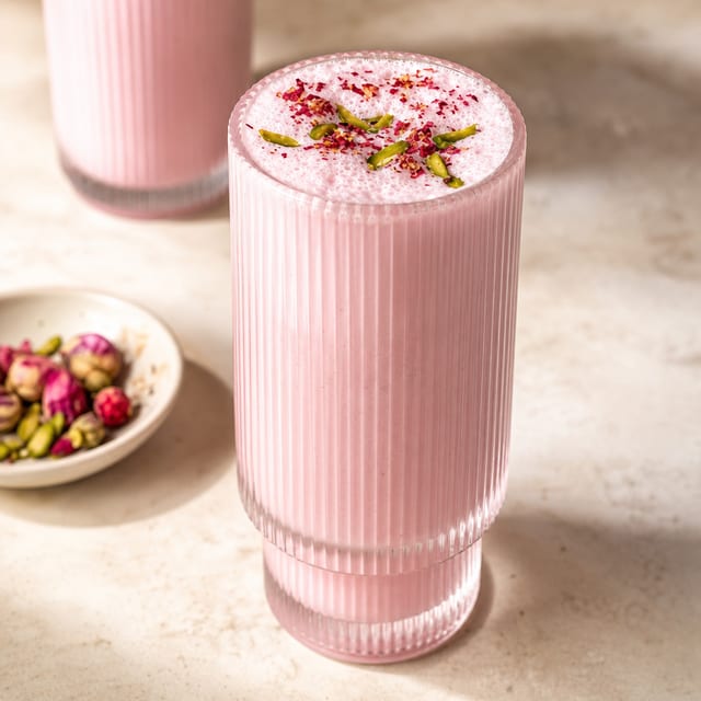 Rose Lassi – Fragrant Yogurt & Rose Drink.