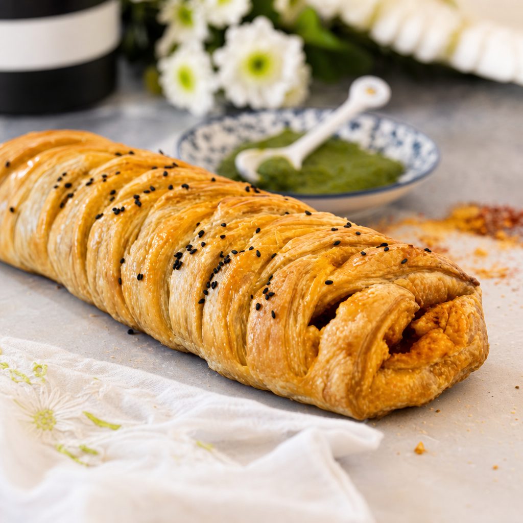 Tawa Veg Curry Puffs (2) - Vegan.