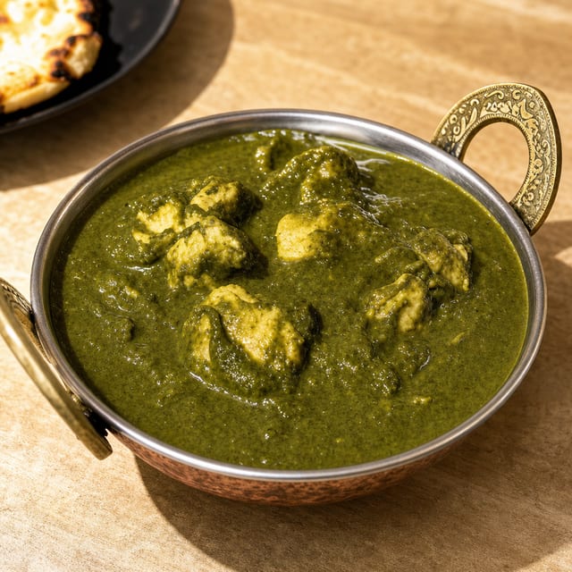Chicken Saag-Halal, Gluten free.