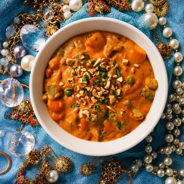 Veg Korma – North Indian Style (Non-Vegan, Gluten free).