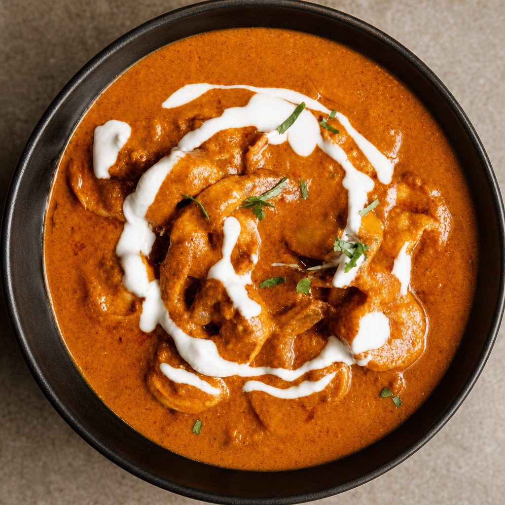 Shrimp butter masala.