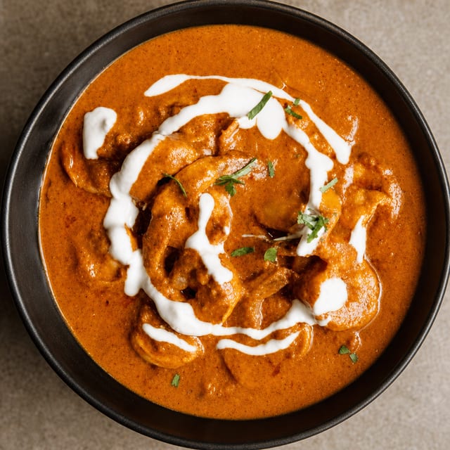 Shrimp butter masala.