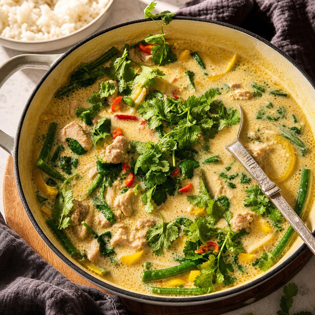 Veg Green curry - Vegan, Gluten free.