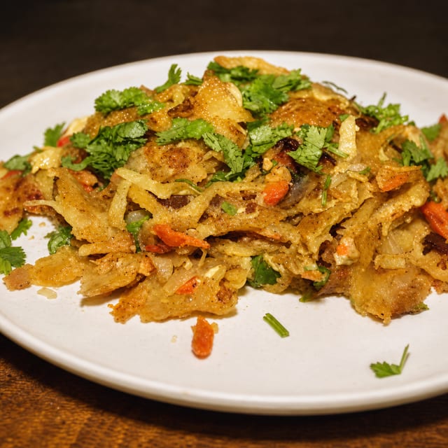 Egg Kothu -Non Vegan.