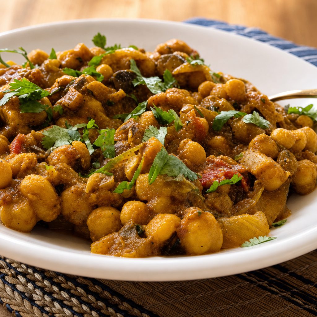 Chana Masala – Spiced Chickpeas in Tangy Tomato Gravy – Vegan, Gluten Free.