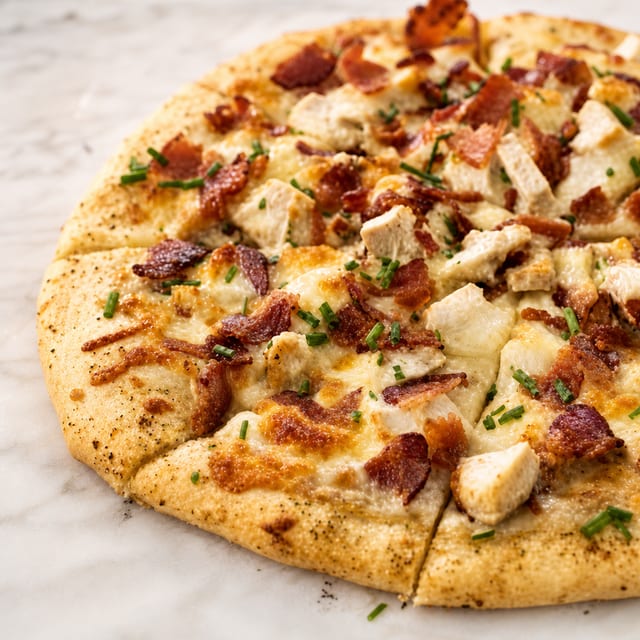 Chicken Bacon Ranch Pizza.
