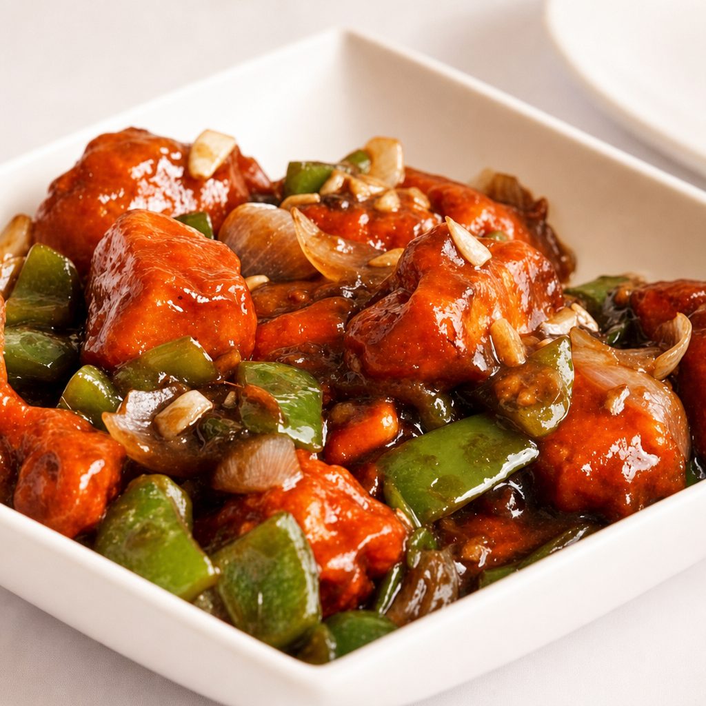 Paneer Chili - Non Vegan,Gluten free.