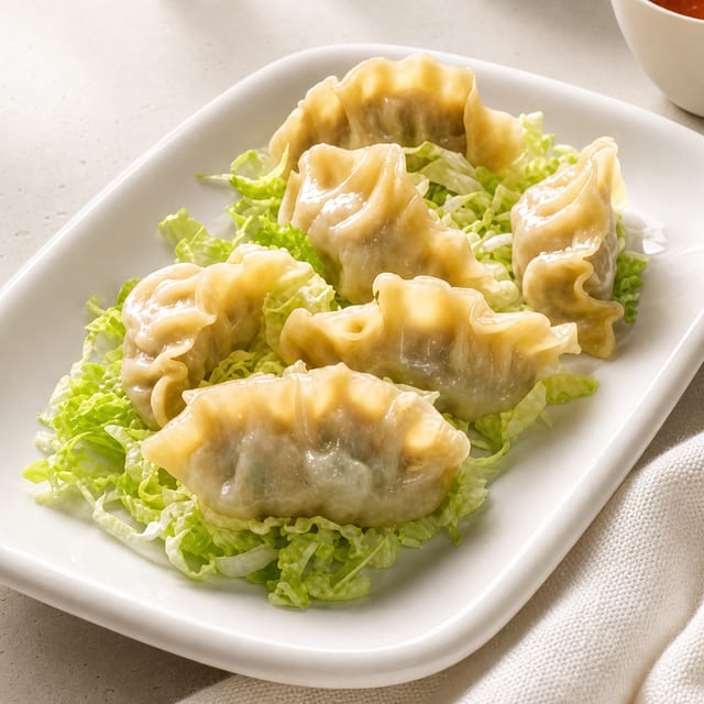 Chicken lemon Pepper Dumplings (6) - Halal.