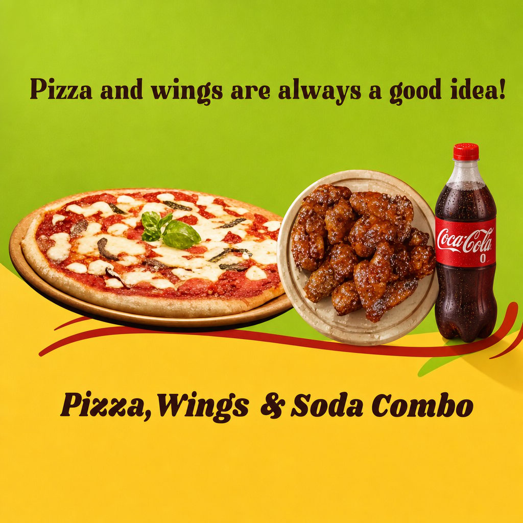 Fusion Pizza & Wings Combo.