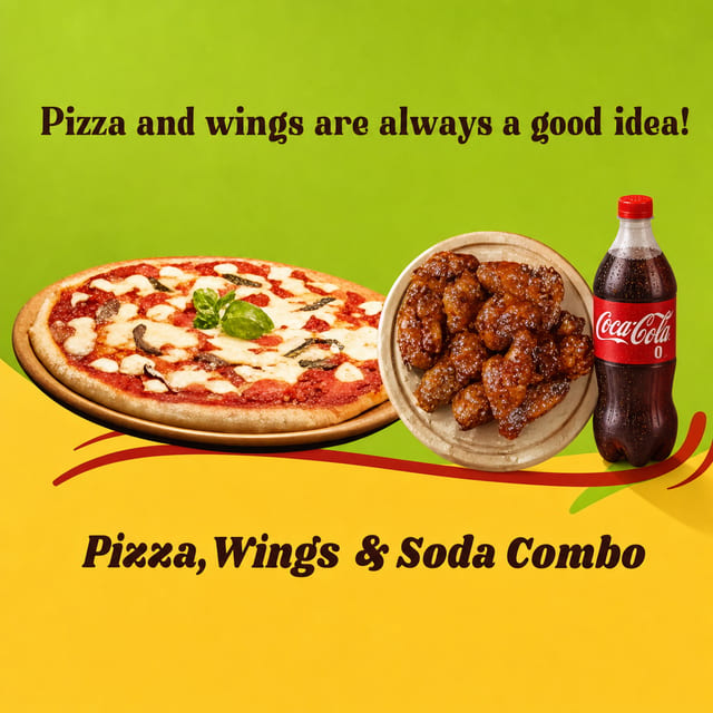Fusion Pizza & Wings Combo.