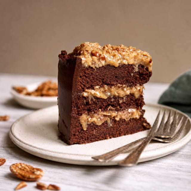 German Chocolate Cake.