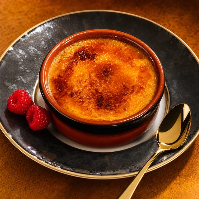 Creme Brulee Dessert.