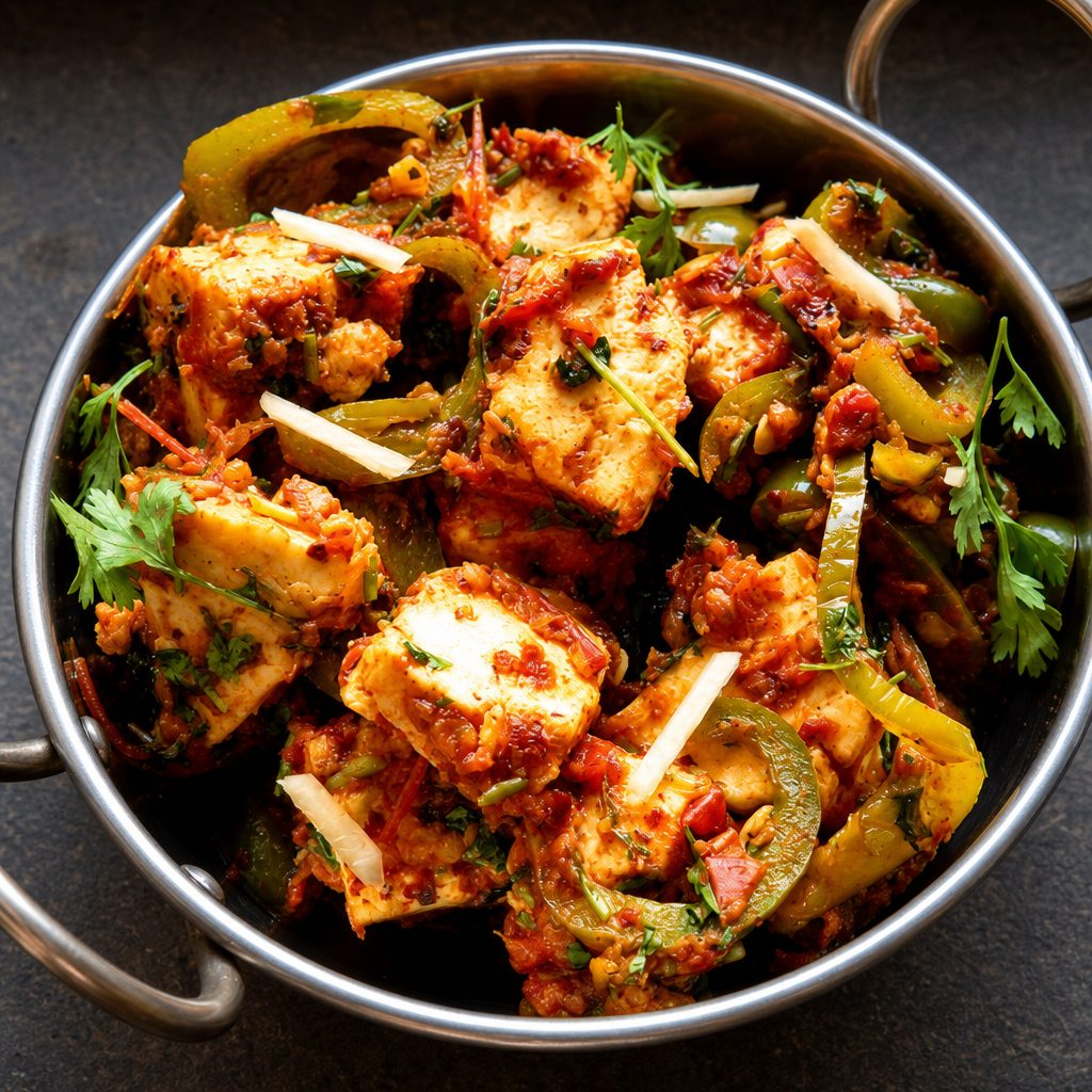 Kadai Tofu – Vegan, Gluten free.