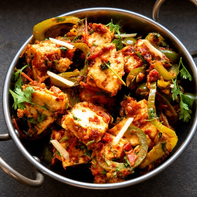 Kadai Tofu – Vegan, Gluten free.