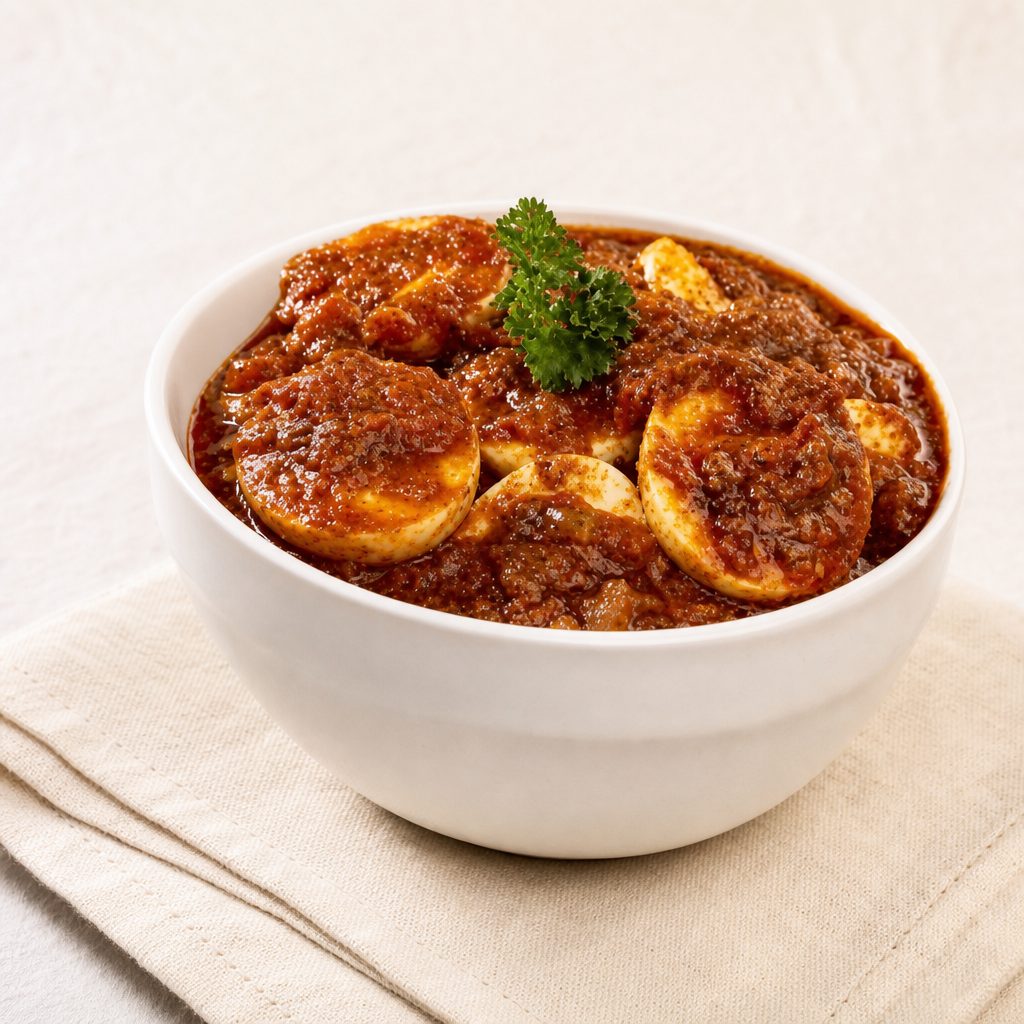 Egg Vindaloo (HOT).