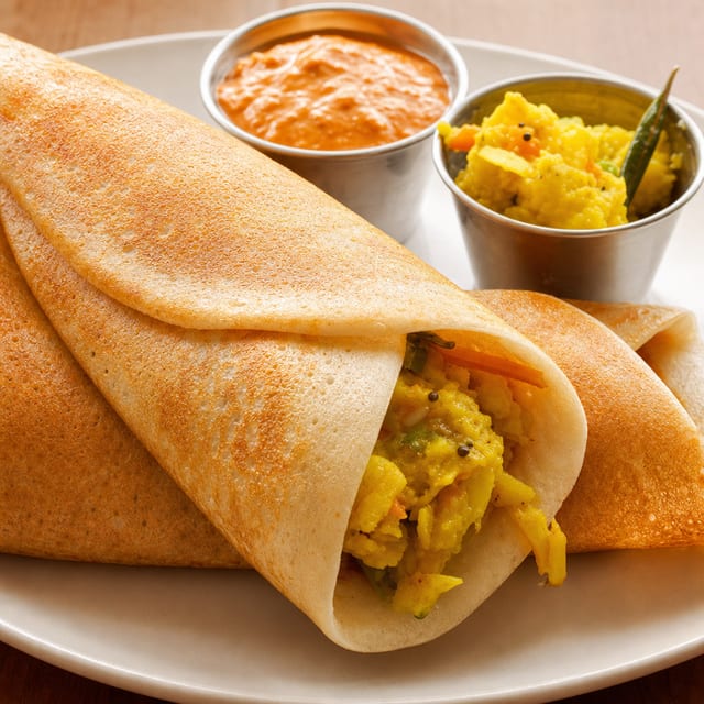 Masala Dosa - Vegan, Gluten free.