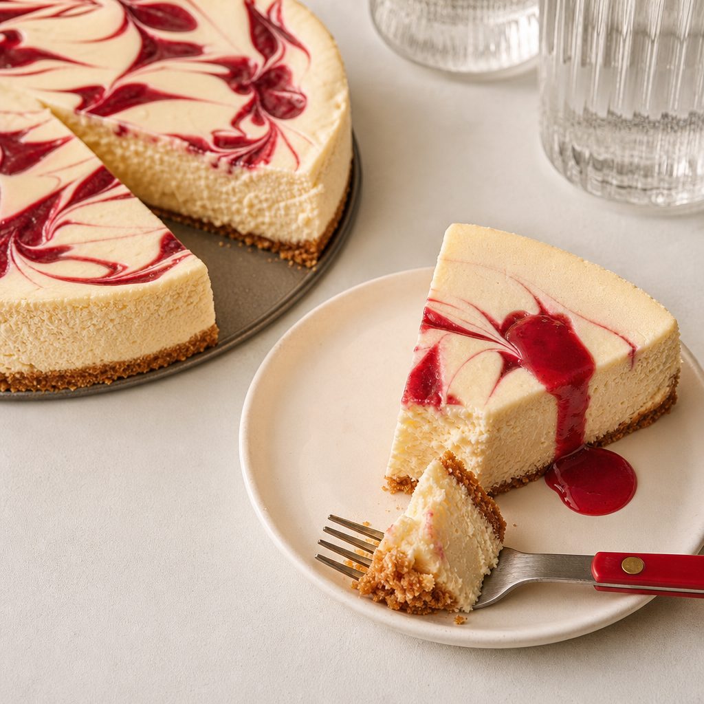 Strawberry cheesecake.