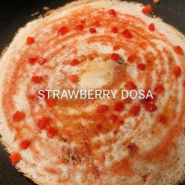 Strawberry Dosa.