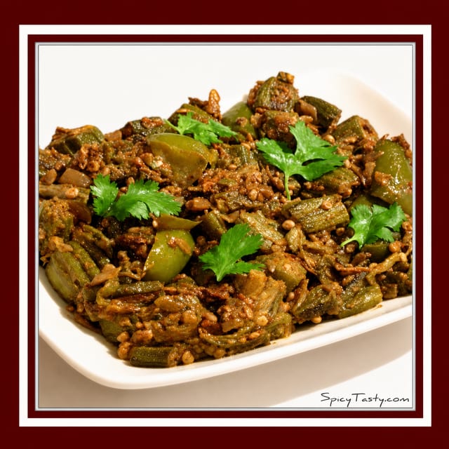 Bhindi Masala - Vegan, Gluten free.