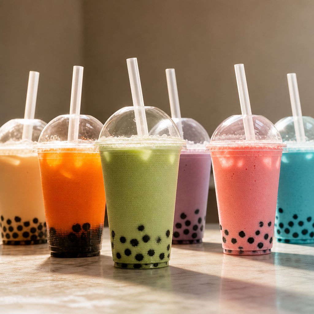 Milk Bubble Tea AKA Milk tea Boba.