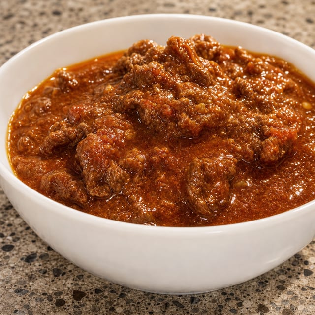 Beef Chettinad Curry (Halal).