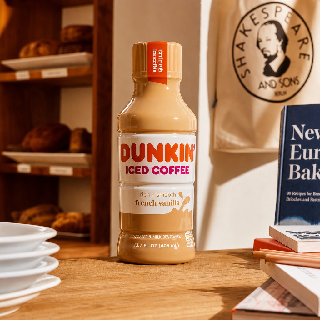 Dunkin Iced Coffee French Vanilla.