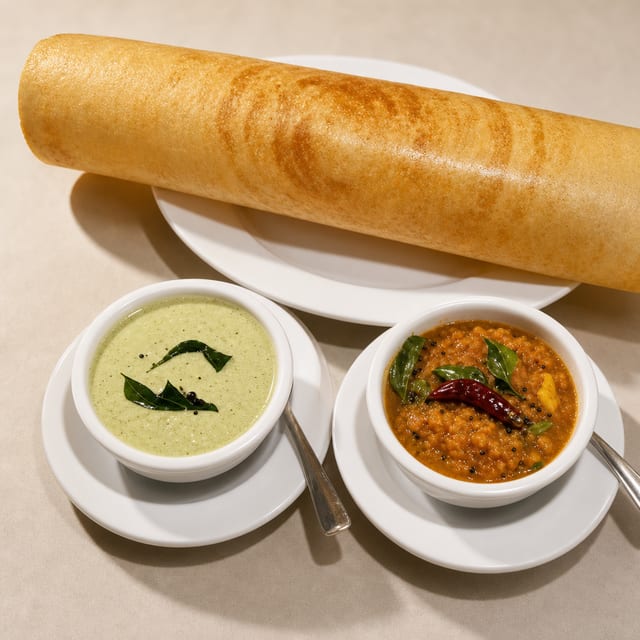 Ghee Roast Dosa - Non Vegan, Gluten free.