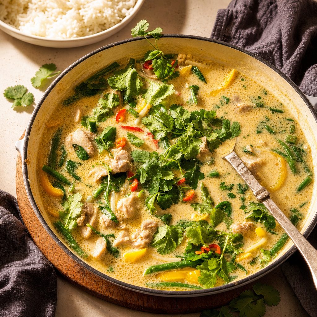 Chicken Green Curry -Halal ,Gluten free.
