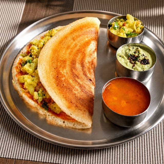 Gunpowder Masala Dosa - Vegan, Gluten free.