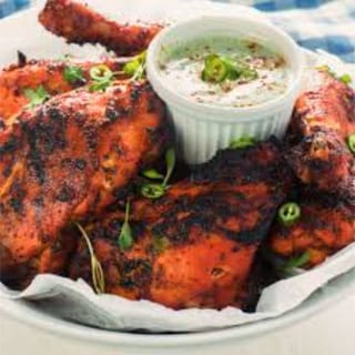 Chicken Platter - Chicken pakora (6) Chicken 65 (6) Chicken samosa (1)