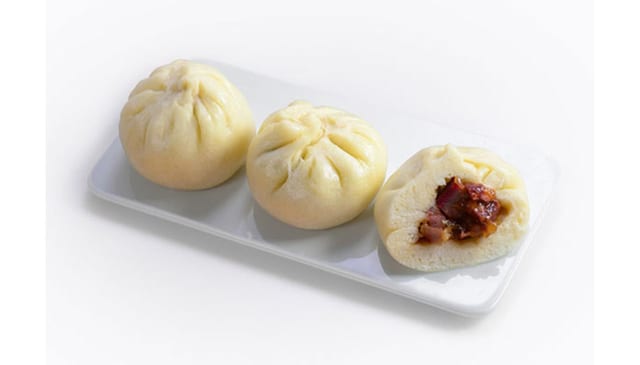 BBQ Pork Buns Steamed (3) AKA Char Siu Bao